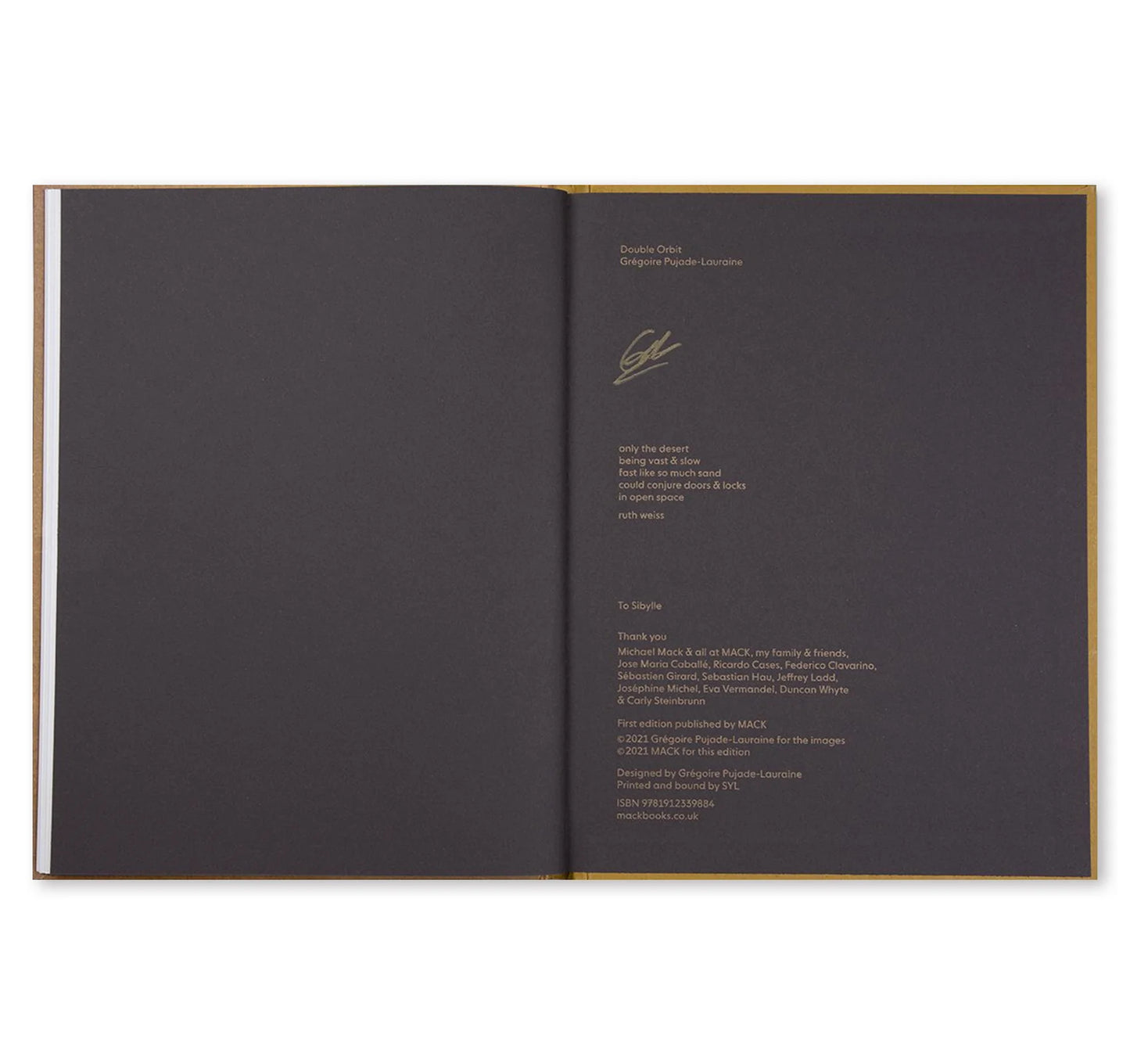 DOUBLE ORBIT by Grégoire Pujade-Lauraine [SIGNED]
