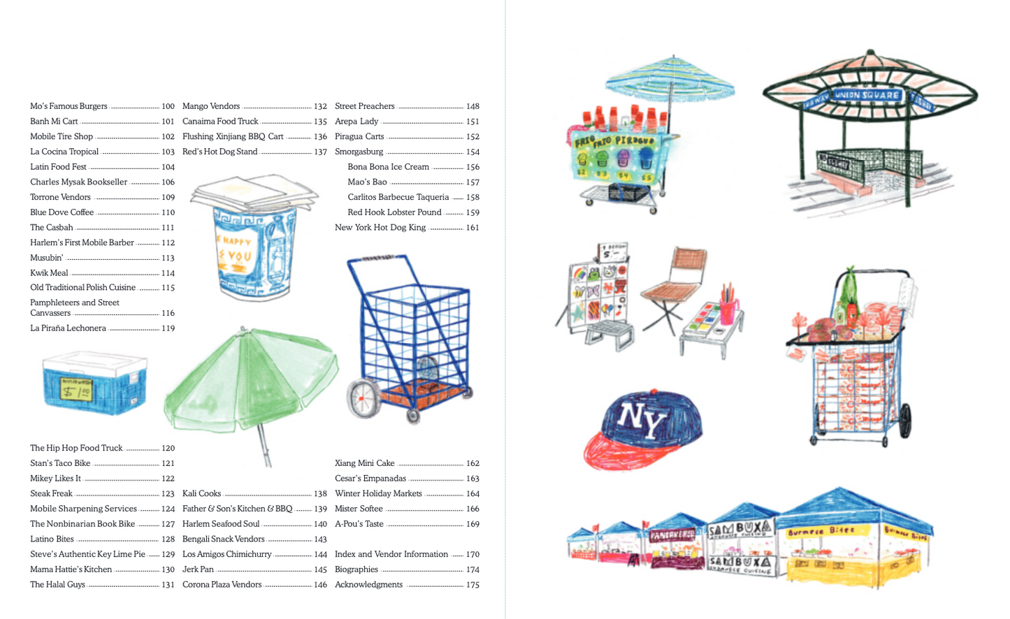 NYC Street Vendors Food Trucks, Coffee Carts, Market Stalls, and More  by Joel Holland, David Dodge