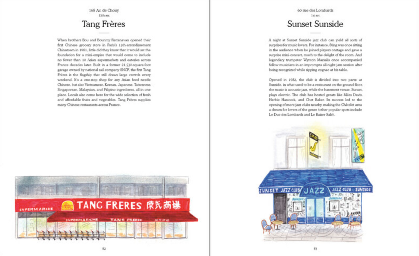 Paris Shopfronts Illustrations of the City's Best-Loved Boutiques, Brasseries, Bars and More  by Joel Holland, Vivian Song